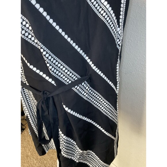 Stella & Dot Beach, Cover-up, Black And White, Tie Waist, V-neck, Size: M - Picture 4 of 12